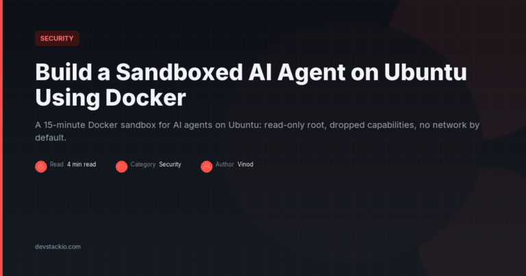 Build a Sandboxed AI Agent on Ubuntu Using Docker