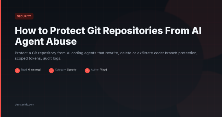 How to Protect Git Repositories From AI Agent Abuse