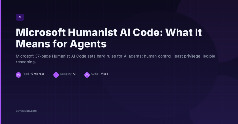Microsoft Humanist AI Code: What It Means for Agents