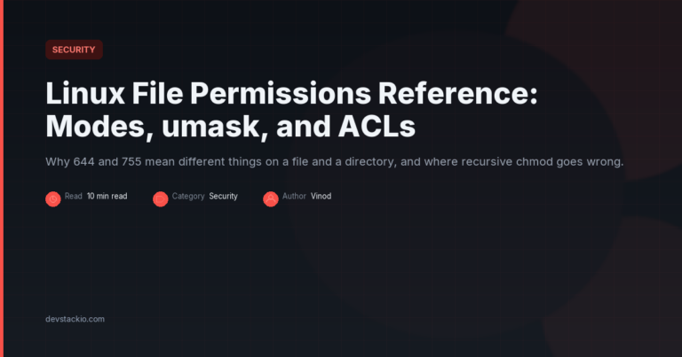 Linux File Permissions Reference: Modes, umask, and ACLs
