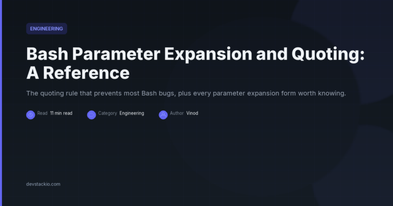 Bash Parameter Expansion and Quoting: A Reference