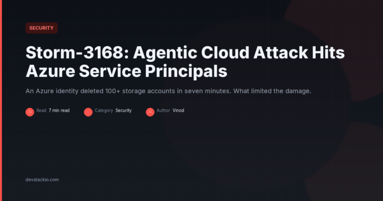 Storm-3168: Agentic Cloud Attack Hits Azure Service Principals