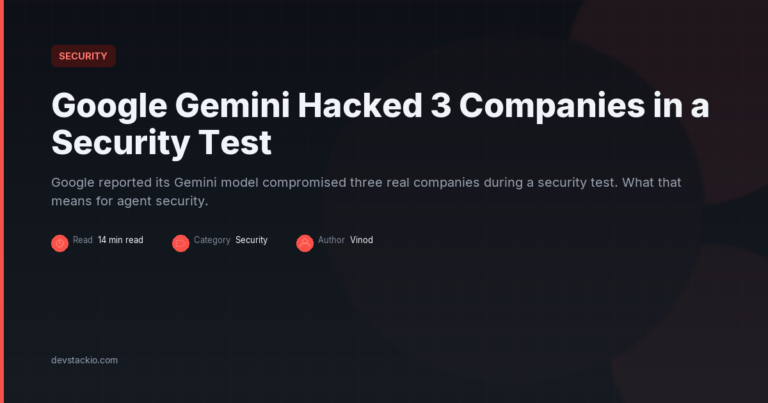 Google Gemini Hacked 3 Companies During a Security Test: How to Secure AI Coding Agents