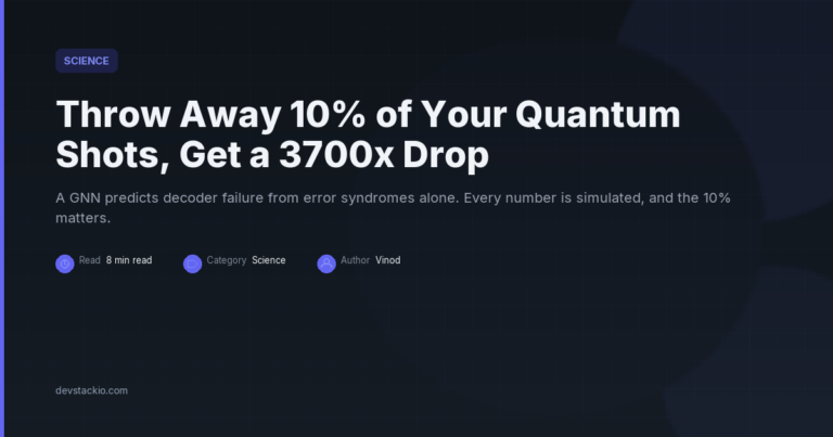 Throw Away 10% of Your Quantum Shots, Get a 3700x Drop