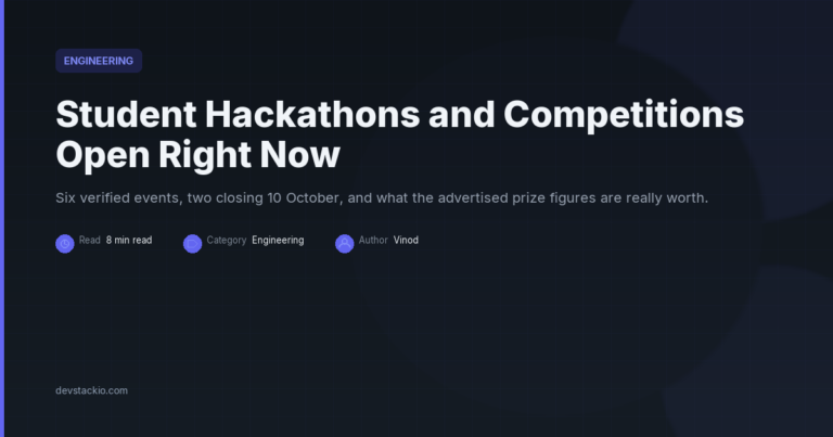 Student Hackathons and Competitions Open Right Now
