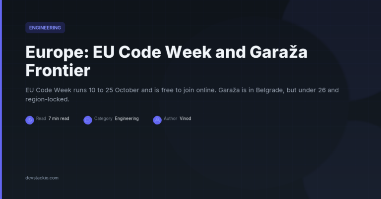Europe: EU Code Week and Garaža Frontier