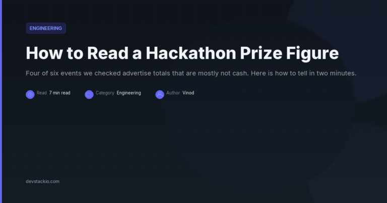 How to Read a Hackathon Prize Figure