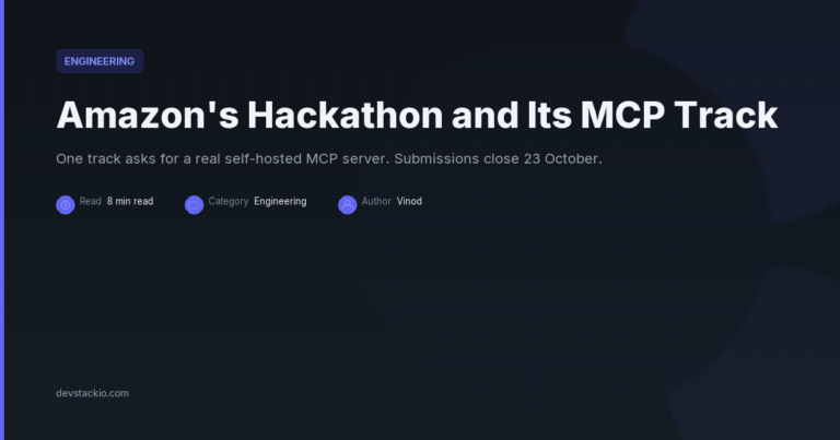 Amazon’s Hackathon and Its MCP Track